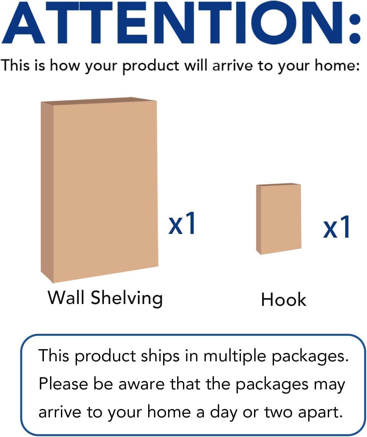 image:imageFLEXIMOUNTS 12inchby72inch Wall Shelf Garage Storage Rack Wall Mounted Floating Shelves1x6ftBlack 2Pack Classic SeriesBlack