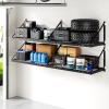 image:imageFLEXIMOUNTS 2Pack 2x4ft Garage Wall Shelving  Heavy Duty Garage Storage Rack 660lbs Load Capacity with Brace Guardrail Organization System for Tools Bins Utility Room Pro Series2X4ft4pcs
