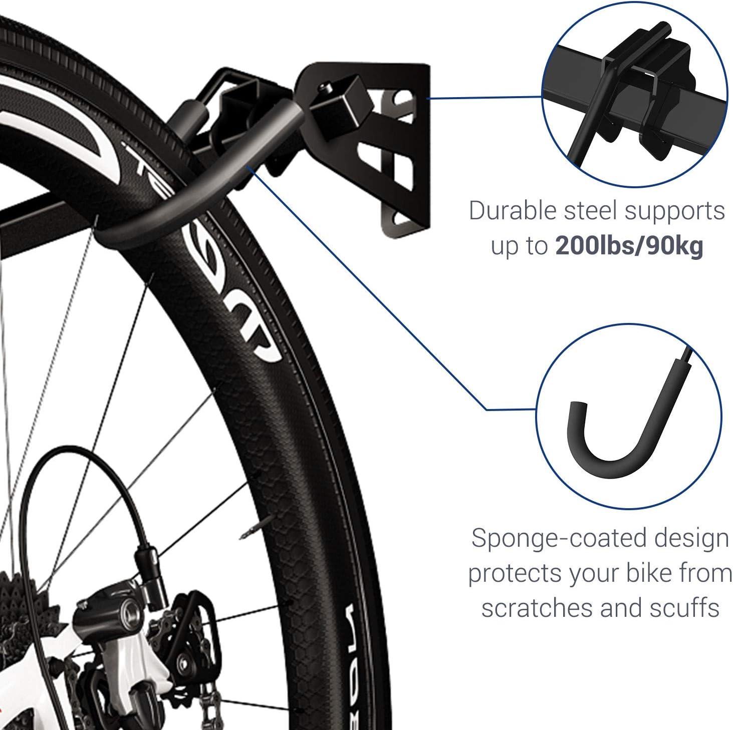 image:imageFLEXIMOUNTS 6 Bike Storage Rack Heavy Duty Wall Mount Hanger for Home amp Garage Holds Up to 300lbs4 Bikes
