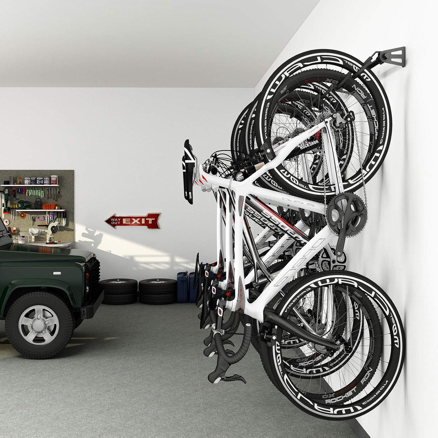 image:imageFLEXIMOUNTS 6 Bike Storage Rack Heavy Duty Wall Mount Hanger for Home amp Garage Holds Up to 300lbs6 Bikes