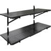 image:imageFLEXIMOUNTS 2Pack 1x3ft Garage Shelving 14inchby34inch Perforated Wall Shelf Heavy Duty Garage Storage Rack with 600 lbs Load Capacity Wall Mounted Organization System for Tools Heavy Bins2pack 1x3ft